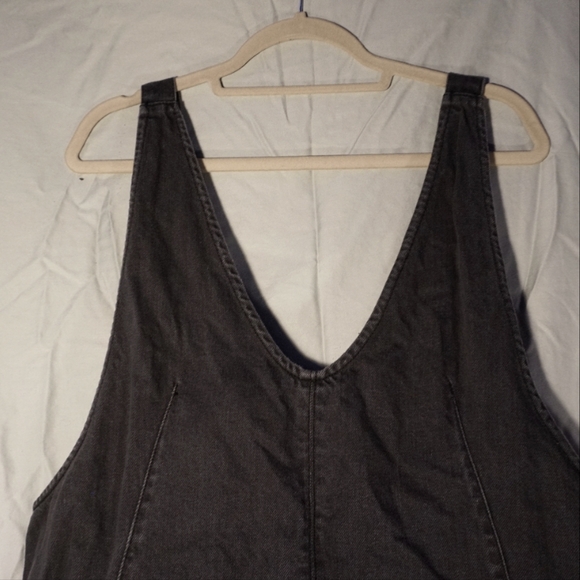 Free People High Roller Cotton Denim Skirtall | Women's XL - Picture 6 of 8